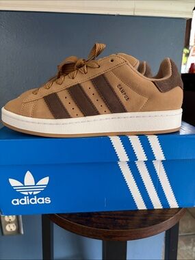 adidas Campus Suede Sneaker in Tan and Brown